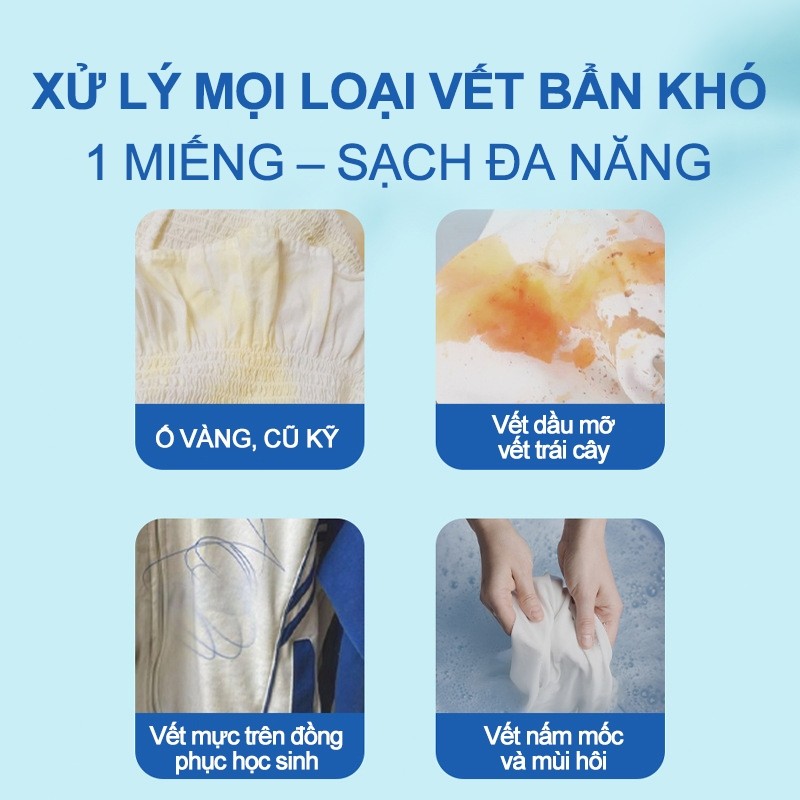 bột tẩy vải trắng bị xỉn màu, làm sạch vết ố vàng quần áo, mốc quần áo,  Đánh bay ố vàng trên vải trắng