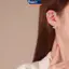 MAKY Bông Tai Bướm Zircon Đẹp Dành Cho Nữ Móc Tai Không Bánh Cho Sụn Để Nâng Cao Trang Phục Hàng Ngày Của Bạn VN