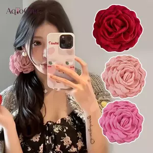 AqToCna Pháp Vintage Hoa Hồng Vuốt Tóc Kẹp Nữ Cao Cấp Tính Khí Baward Cá Mập Kẹp Tóc Mũ Ngọt Kẹp Tóc Phụ Kiện Tóc AqToCna