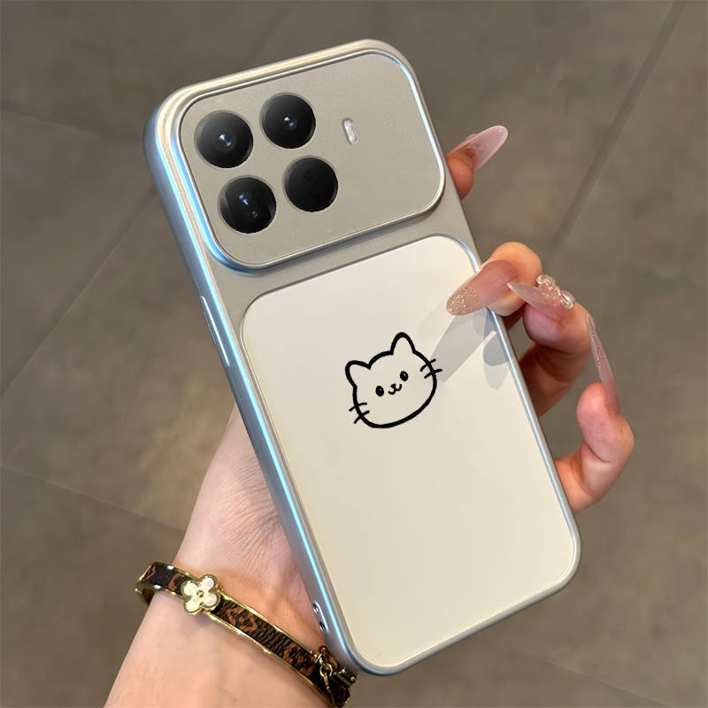 PBZZ Ốp Lưng Cho xiaomi 15t 15 pro 15 ultra 5g Vỏ Điện Thoại Lo Âu Vỏ Mềm Chống Sốc Thiết Kế Mới Thẩm Mỹ Cặp Đôi Mèo Hoạt Hình Dễ Thương DSCYGT1