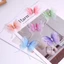 OUSXA Organza Vải Bướm, Màu Gradient Mờ Bướm Táo, Trang Trí Thủ Công DIY Thanh Lịch Trang Trí Bướm Bốn Lớp