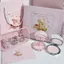 Bộ đầy đủ hộp trang điểm dành cho gia đình gấu nhỏ Bộ vòng cổ quà tặng bạn gái Mỹ phẩm