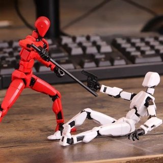 Nhân Vật Hành Động Robot Đồ Chơi Khớp Linh Hoạt Có Thể Tạo Ra Nhựa Trẻ Em Búp Bê Để Bàn Trang Trí Sưu Tập