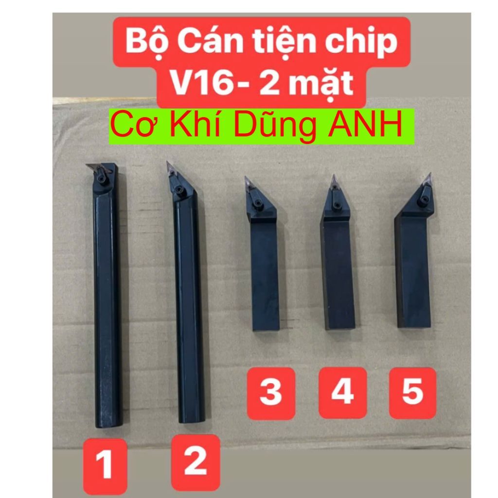 Bộ cán tiện lắp chip V16 VNMG16 ( V16- 2 mặt)