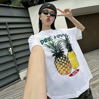 CHÍNH HÃNG - Áo Thun Trắng Form Boxy "FRUIT GARDEN COLLECTION" UNISEX BST Áo Hè Trái Cây