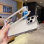 Ốp lưng trong suốt tai mèo màu kẹo Dopamine Thích hợp cho iphone17promax Apple 16 Vỏ điện thoại chống sốc 15