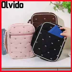 Vỏ Kinh Thánh OLVIDO, Túi Kinh Thánh Cotton Chăn Dung Tích Lớn, Nơ Nhiều Lớp Thời Trang Có Tay Cầm Túi Giáo Hội Cho Cơ Đốc Nhân
