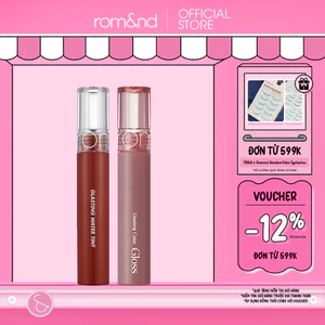 Combo Son Tint Glasting Water Tint + Son Bóng Romand Glasting Color Gloss