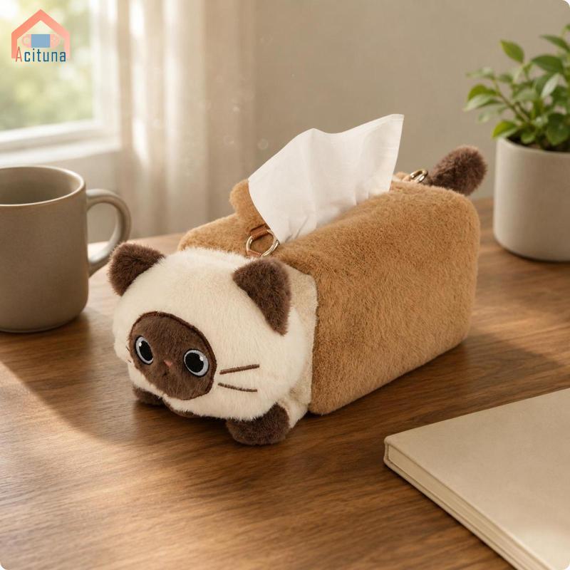 Phim Hoạt Hình Mèo Khăn Giấy Sang Trọng Hộp Đựng Khăn Giấy Dễ Thương Sắp Xếp Cho Ô Tô Để Bàn Phòng Ngủ Sử Dụng Tại Nhà