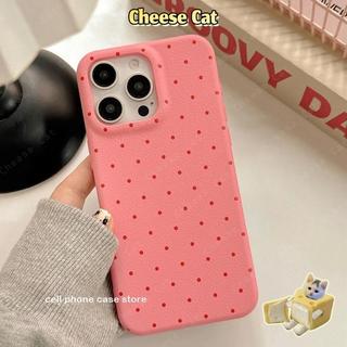 ins Ốp điện thoại đơn giản chấm bi phong cách Hàn Quốc cho iPhone 12 11 13 14 15 16 17 Pro Max XR Xs Max 7 Plus 8 Plus