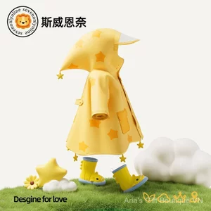 Áo mưa trẻ em Ngôi sao hoạt hình 2026 Phong cách mới Chống thấm nước Nhẹ Mềm mại
