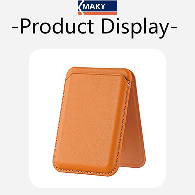 MAKY Từ Tính Cho Magsafe Ví Da Đựng Thẻ Cho 16 15 14 13 Pro Max Ẩn Đế Điện Thoại Ngân Hàng ID Thẻ Nhà Thơ Bao VN