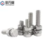 Bộ đai ốc vít lục giác bên ngoài bằng thép không gỉ 304 Bộ ốc vít mở rộng Daquan Vít đàn hồi phẳng Máy giặt kết hợp Bu lông M3M4M5 D2WS