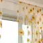Cortinas De Tule De Girassol Para Sala De Estar , Quarto , Cozinha , Painéis De Janela , Voile Transparente , Decoração