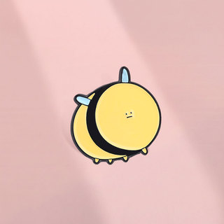 Mũm mĩm Tròn Ong Men Trâm Pin Tối Giản Hoạt Hình Dễ Thương Bumblebee Ve Áo Pin Cho Ba Lô Quần Áo Phụ Kiện Quà Tặng Cho Những Người Yêu Côn Trùng