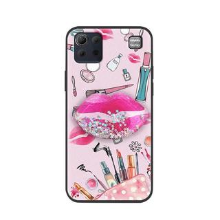 Bảo Vệ Ống Kính Điện Thoại Cát lún Ốp lưng LG K92 5G / Q92 Xoay Được Đứng Ốp Lưng Bảo Vệ Dễ Thương Lấp Lánh Hoạt Hình Đơn Giản Da Cảm Giác Silicon Chống Bụi Bẩn TPU Chống Thấm Nước