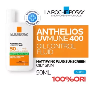 La Roche-Posay Anthelios UVMUNE 400 Oil Control FLUID SPF 50+ (50ml) - Khả năng bảo vệ toàn diện và rất cao (UVA, UVB)