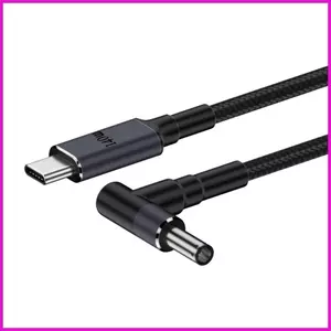Cáp Chuyển Đổi Loại C Sang DC 140W PD Nylon Sạc Nhanh Bện Cáp Chuyển Đổi Màu Đen Cáp Chuyển Đổi Để Làm Việc lyuvn