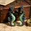 LUImo Cá Tính Tính Khí Kim Cương Nhỏ Giọt Dầu Cá Ngựa Bông Tai Retro Động Vật Bông Tai Dễ Thương Nữ Bông Tai Trang Sức SBS