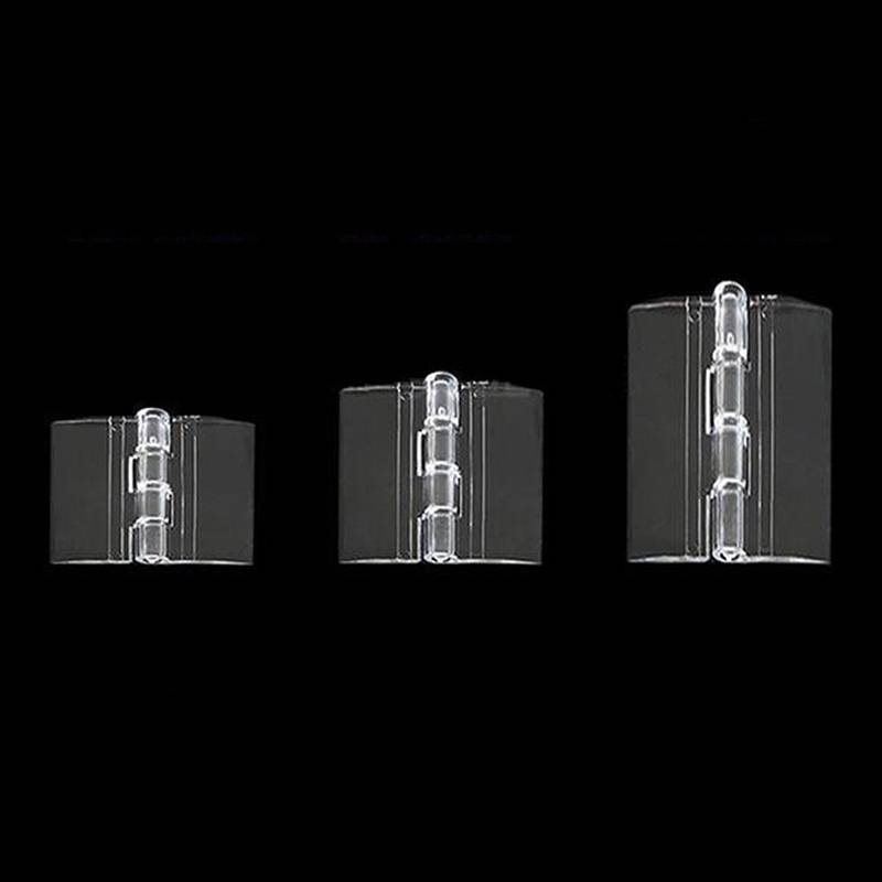 Phu 10 chiếc bản lề gấp Acrylic trong suốt bền bản lề tấm mica trong suốt 5 kích cỡ 
 VN
