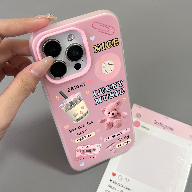 Ốp điện thoại cho iPhone 17/16 Pro Max/15/14/13/12/11 15/14/13/12/11; Họa tiết hoa tulip vẽ nguệch ngoạc