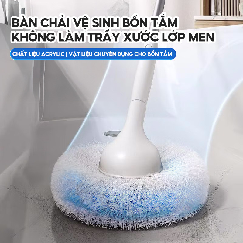 Bàn chải chà vệ sinh bồn tắm đa năng tích hợp chất tẩy rửa trong sợi bông Zolele YLC-01 | BigBuy360 - bigbuy360.vn