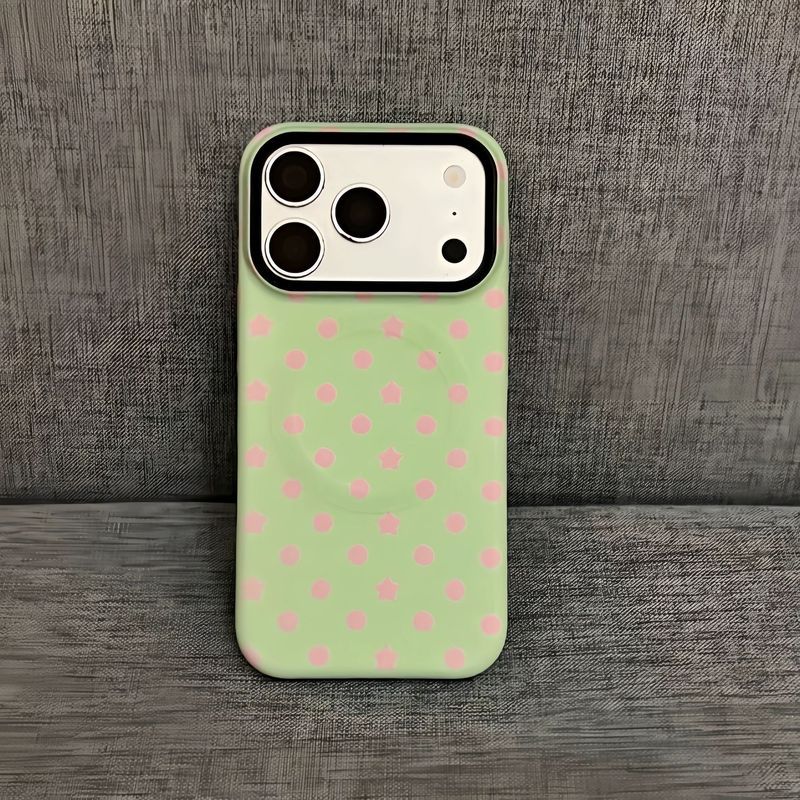 Màu xanh lá cây sảng khoái mùa hè Thích hợp cho iPhone17 Niche 16 / 15Promax iPhone 14 / 17 Từ 11 Cao