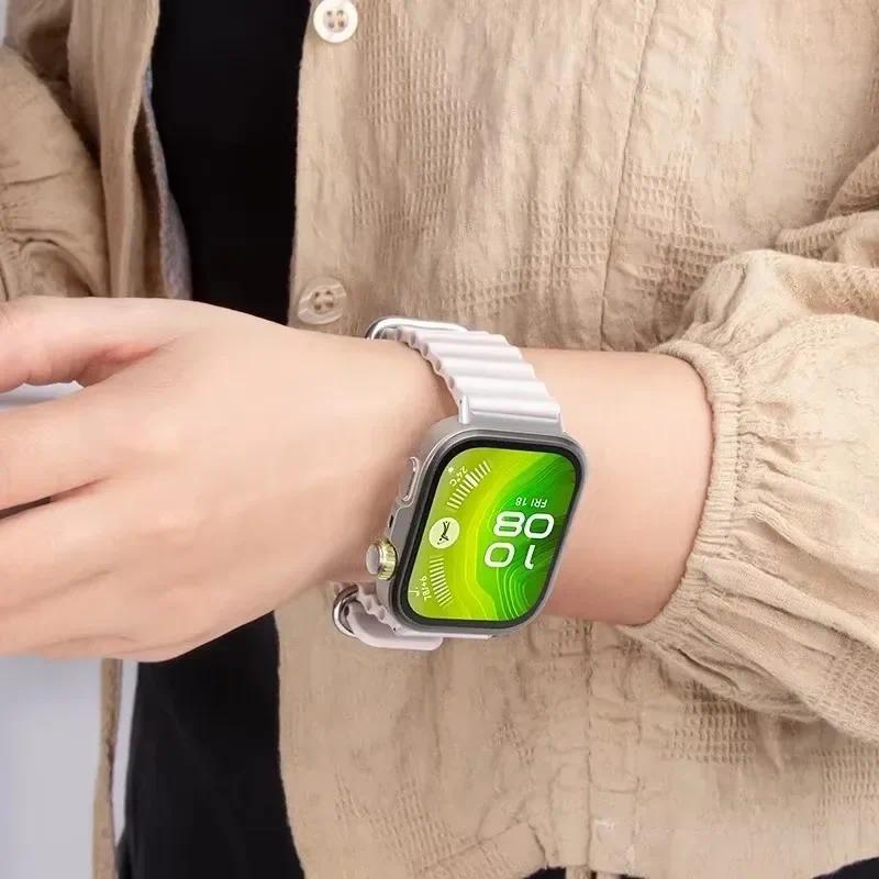 Dây đeo thể thao silicon cho Huawei Watch Fit 5Pro / Fit 4Pro / Fit 5 / 4 / 3 dây đeo đồng hồ đeo tay