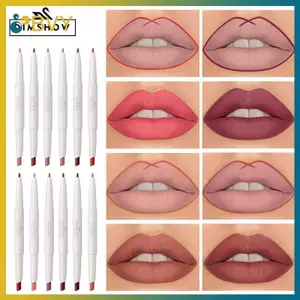 BVY DIMSHOW Matte Lip Liner Lipsti 2 Trong 1 Bút Đeo Dài Không Chuyển Màu Đỏ Gợi Cảm Xoay Hai Đầu Mỹ Phẩm Trang Điểm.