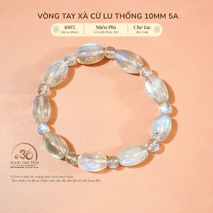 Hoả tốc - Ngọc Đan Tâm - Vòng Tay Xà Cừ Lu Thống 10mm 5A - Mệnh Kim & Mệnh Thuỷ