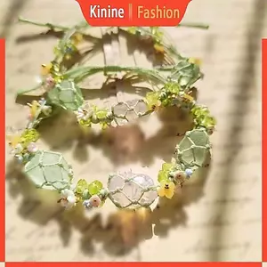 Vòng tay đá tự nhiên có thể điều chỉnh KIN Lưới thủ công Năng lượng lưới Phụ kiện thời trang