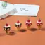 3D Nhựa Dâu Mứt Kem Thực Phẩm Quyến Rũ 10 Chiếc Mặt Dây Cho Sáng Tạo DIY Trang Sức Vòng Tay Làm Nelace