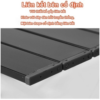 Bàn gấp lớn Cắm trại Bảng ánh sáng BBQ Bàn nhôm Đồ nội thất ngoài trời Bàn gấp Portable Picnic