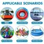 ZK 10 Chiếc PVC Chống Thấm Nước Sửa Chữa Miếng Dán Cho Bể Bơi Bơm Hơi Thuyền Bơi Vòng VN