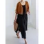 Vải Lanh Cotton Giả Hai Mảnh Culottes Vải Lanh Rời Đến Mắt Cá Chân Phiên Bản Chiều Dài Mùa Xuân Mùa Hè Văn Học Du Lịch Giải Trí Wide-Le