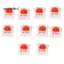 10 Chiếc Nhựa Cho Cherry Red 3 Pin MX RGB Cơ Công Tắc Bàn Phím Thay Thế