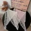 AqToCna Hàn Quốc Ins Ren Tóc Khăn Nữ Tam Giác Tóc Dây Đeo Túi Tóc Khăn Trùm Đầu Mũ Du Lịch Ảnh Kerchief Phụ Kiện AqToCna