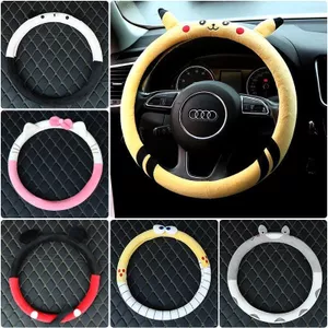 Sáng Tạo Nội Thất Ô Tô Hàn Quốc Hoạt Hình Vô Lăng Bao Xe Đa Năng Bốn Mùa Grip Cover Dễ Thương Influencer Nam Nữ 26.3.22