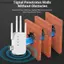 Bộ khuếch đại tín hiệu WiFi AA Bộ mở rộng phạm vi lặp lại có dây di động Tiếp nhận mạnh mẽ cho phòng ngủ Phòng học Kết nối đáng tin cậy VN