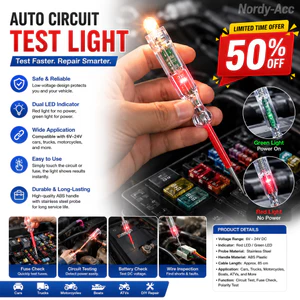 KIỂM TRA TỔNG XE TẢI XE TẢI 6V ĐẾN 24V ĐẦU THỬ TỰ ĐỘNG PEN Bóng đèn Đầu dò chẩn đoán Công cụ đo điện Thiết kế cầm tay di động