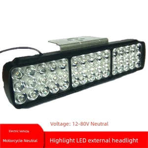 Xe Máy Xe Máy Siêu Sáng Spotlight Xe Điện Đèn led Mạnh Đèn Pha 12V80V Đèn Pha Bên Ngoài Sửa Đổi Điện