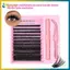 BVY Single Cluster DIY Lash Extension Kit Khối lượng tự nhiên Bao gồm keo liên kết lông mi cho Salon-Chất lượng kết quả tại trang điểm tại nhà.