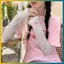 BVY Ice Silk Tay áo chống nắng UV Vỏ cánh tay mùa hè In hình bướm Nhẹ Qui khô để đi bộ đường dài thể thao ngoài trời.