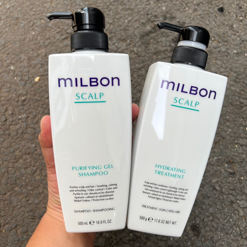 Dầu gội xả Milbon Scalp Purifying giải quyết 5 vấn đề về da đầu 500mlx2 [ MK ]