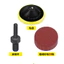 13cm Giấy Nhám Tròn Đĩa Dính Kim Loại Mài Dụng Cụ Phụ Kiện Thanh Kết Nối Hút Cốc Đa Năng Máy Mài Phụ Kiện