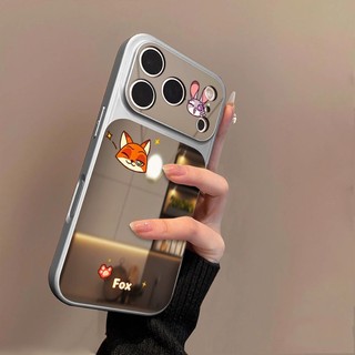 Ốp Điện Thoại Zootopia Nick Judy Cho OPPO A6C A6X A6T A6S A6 A5 A3 Pro A5X A5i A3X Acrylic Gương Trang Điểm Chống Sốc