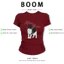 BOOM Áo Baby Tee Nữ Cotton Ôm Body-Áo Thun Ngắn Tay Y2K In Hình PhongCách Mùa Hè, Cổ Tròn Hàng Đầucách hàn quốc phong168
