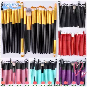 EBINLANDS 20 Cái / bộ Bàn Chải Trang Điểm, Bộ Cọ Trang Điểm Bút Kẻ Mắt Kem Nền Mỹ Phẩm, Bền Highlighter Mềm Lông Tơ Blush Loose Powder Bộ Cọ Mỹ Phẩm Cho Cheeks Eye