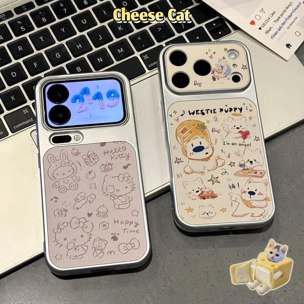Đổi thành 17 Pro Max Ốp điện thoại da mèo Kitty ngộ nghĩnh cho iPhone 13 14 15 16 12 11 17 Pro Max Xs XR