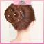 MYPANDA Thanh Lịch Móng Vuốt-Clip Chignon Bun Chín Hoa Tóc Nữ Xoăn Chignon Tóc Tổng Hợp Thoải Mái Tự Nhiên.